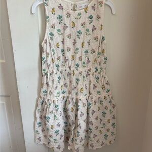 Zara Floral Print Top - Cream with Multicolor Accents